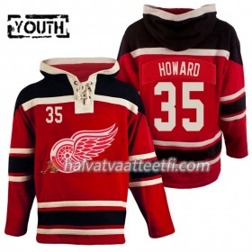 Lasten NHL Detroit Red Wings Jimmy Howard 35 Punainen Sawyer Hooded Sweatshirt
